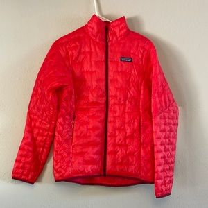 NWOT Patagonia micro puff womens size S bright coral